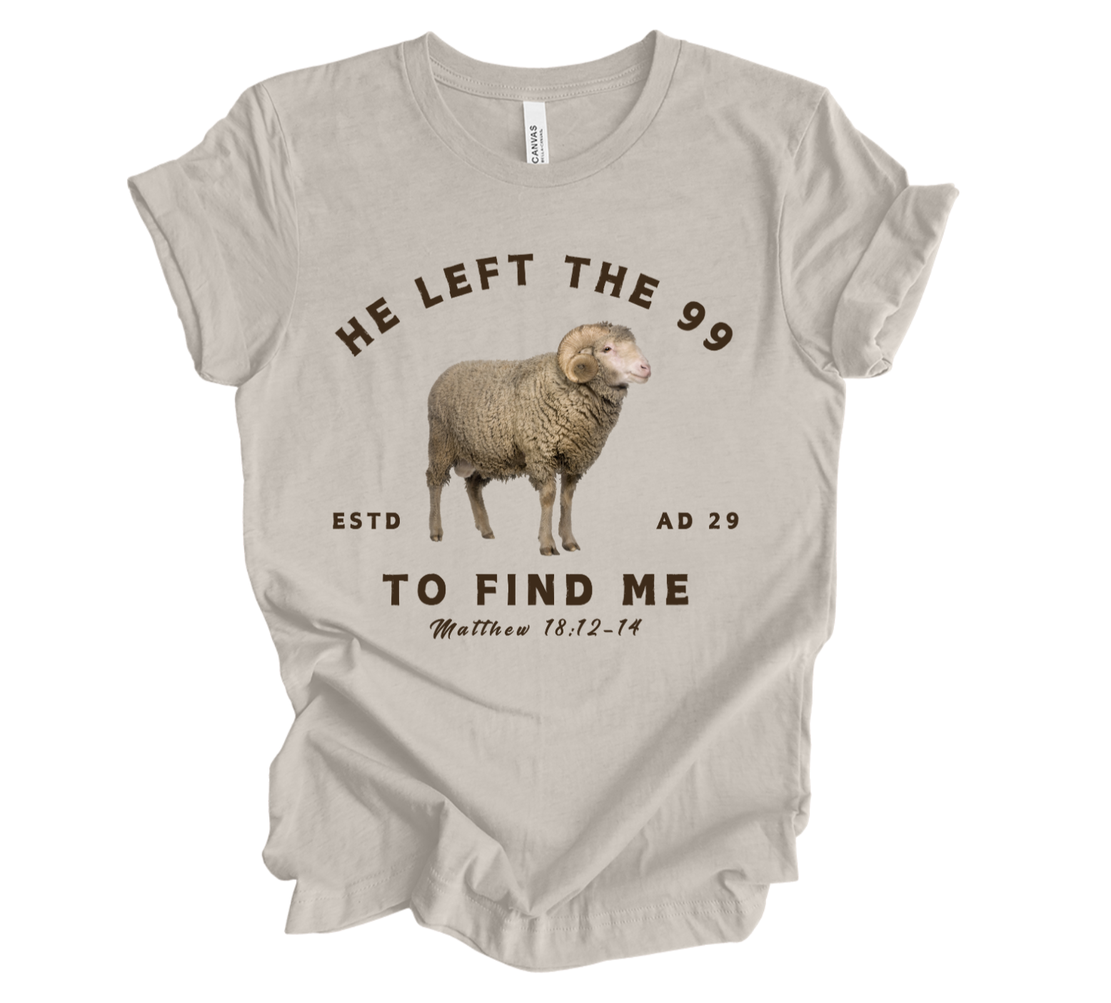 Faith-inspired Tee- "He left the 99"
