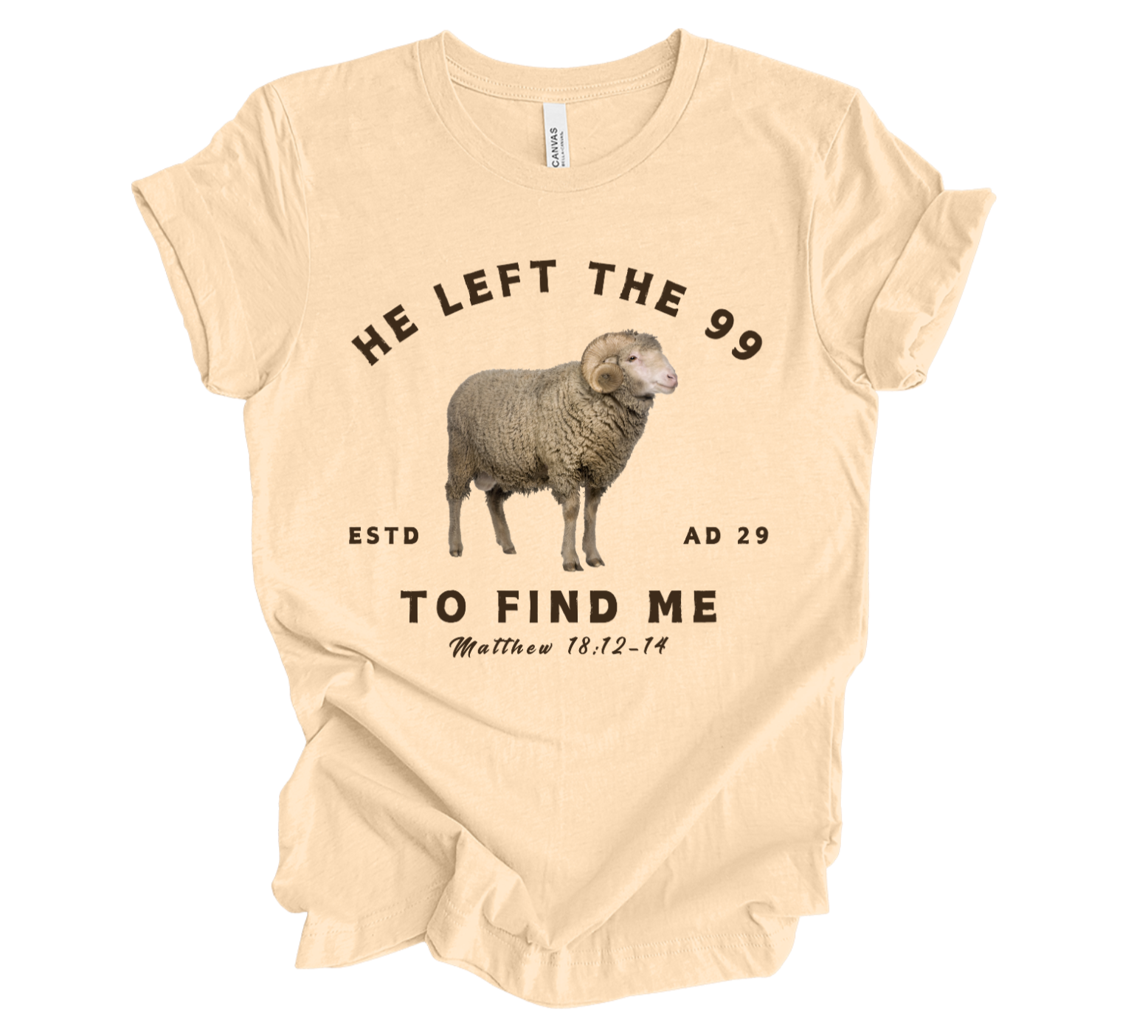 Faith-inspired Tee- "He left the 99"