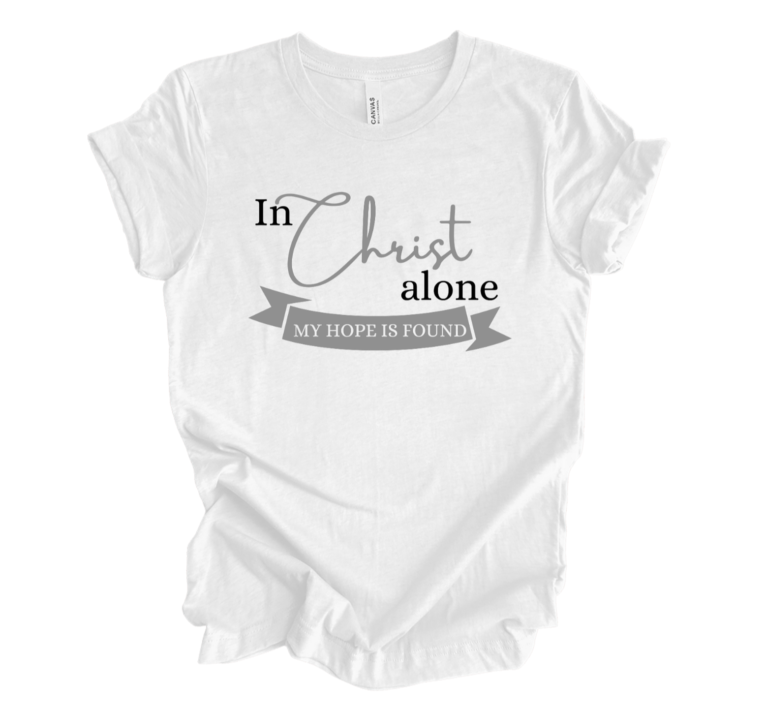 Faith-inspired Tee- "In Christ Alone"