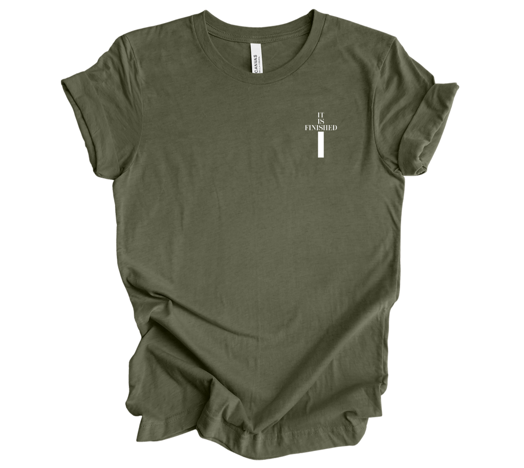 Faith-inspired Tee- "It is Finished"