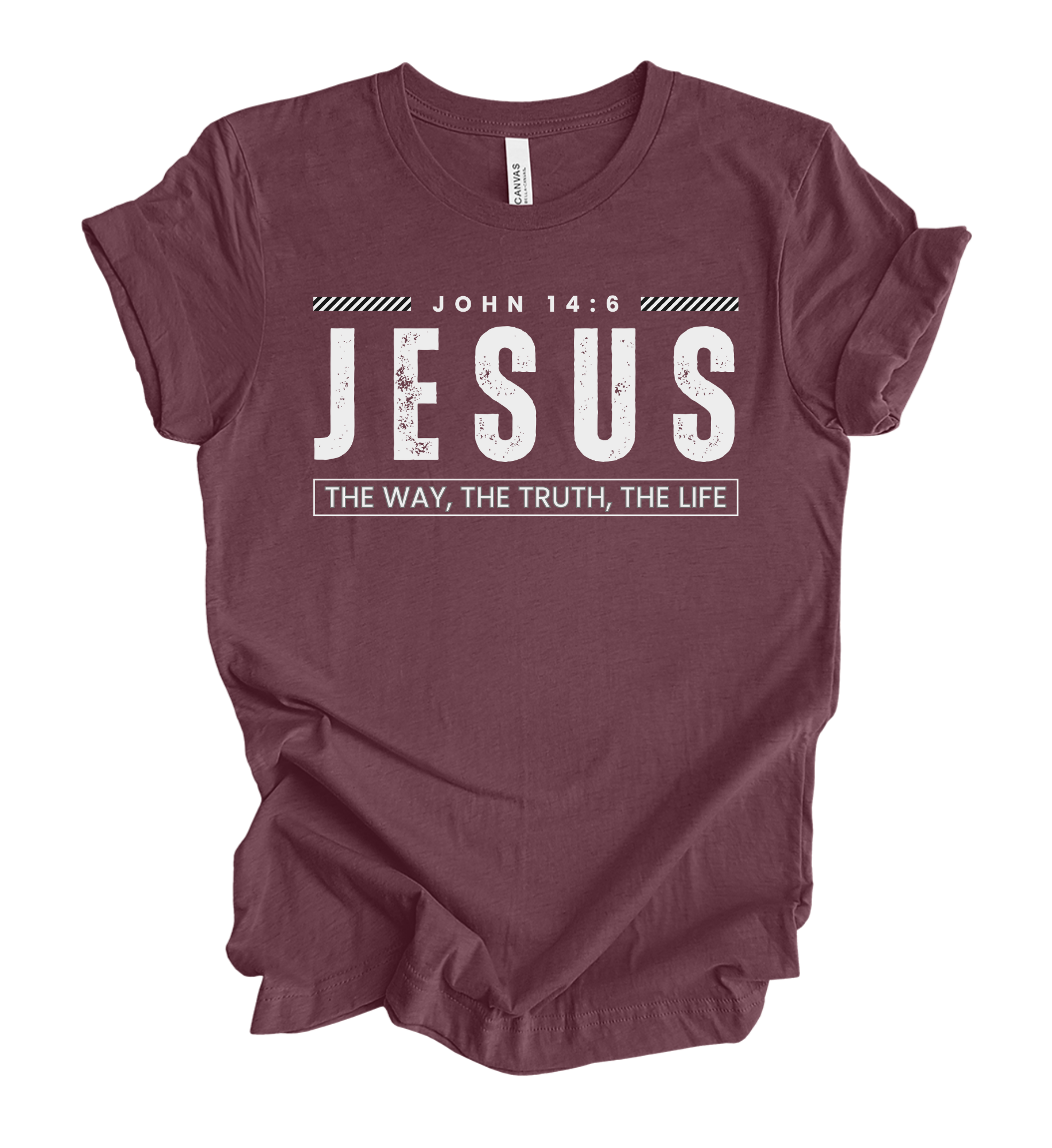 Faith-inspired Tee- "JESUS: The Way, The Truth, The Life-John 14:6"