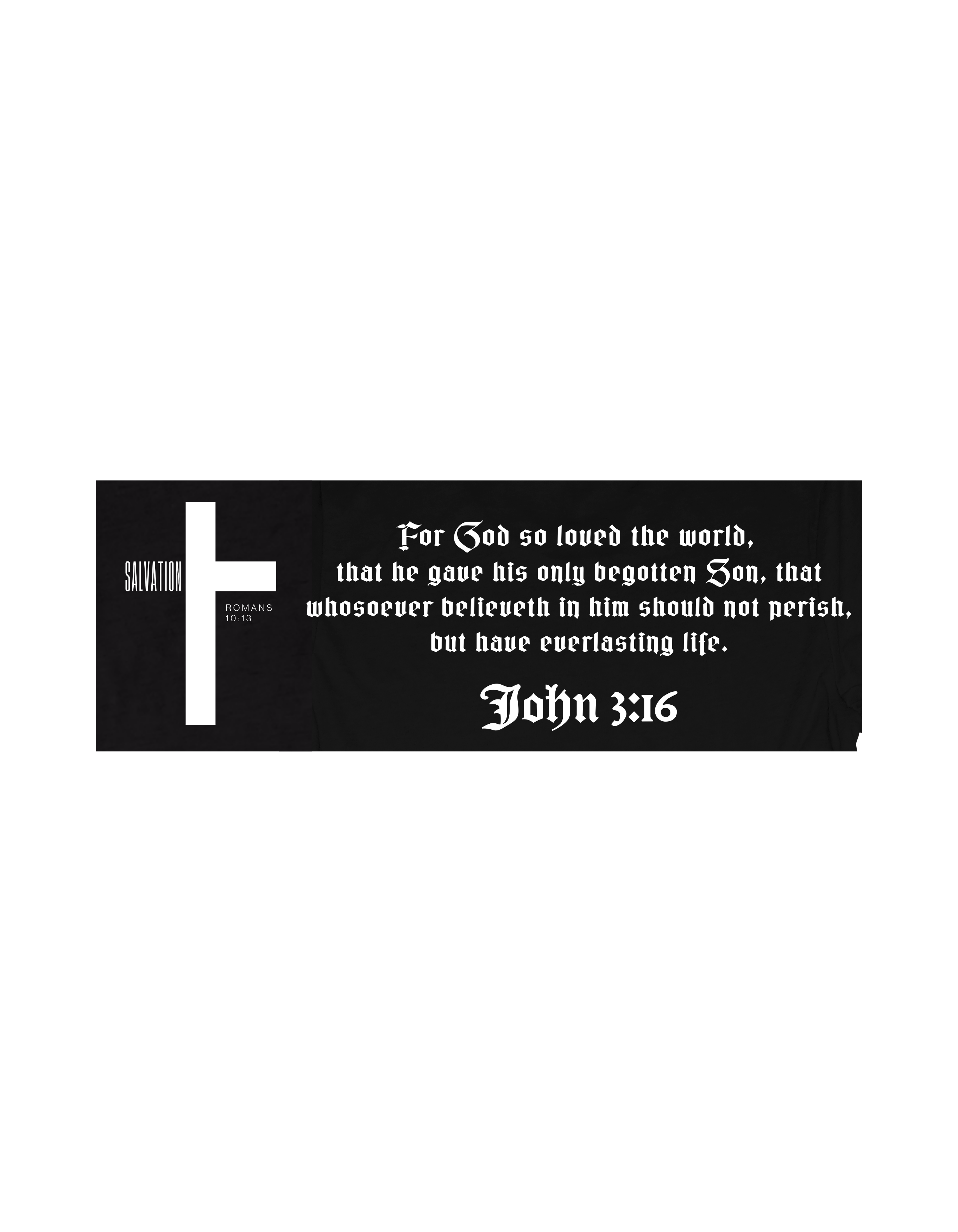 Faith-inspired Tee- "JOHN 3:16-Cross"