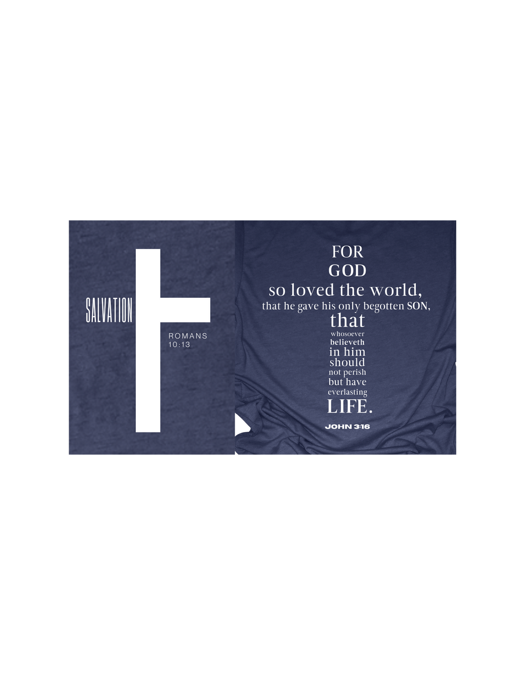 Faith-inspired Tee- "JOHN 3:16-Cross"