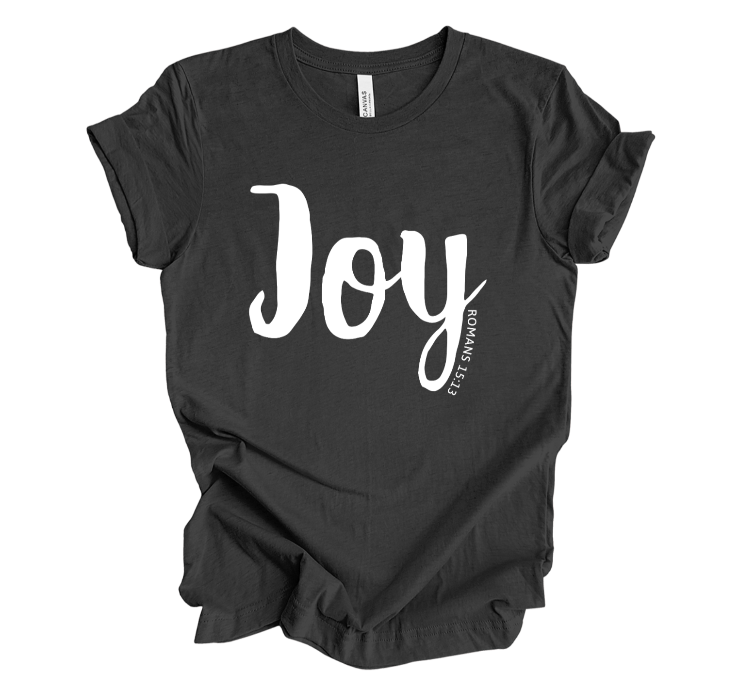 Faith-inspired Tee- "Joy-Rom.15:3"