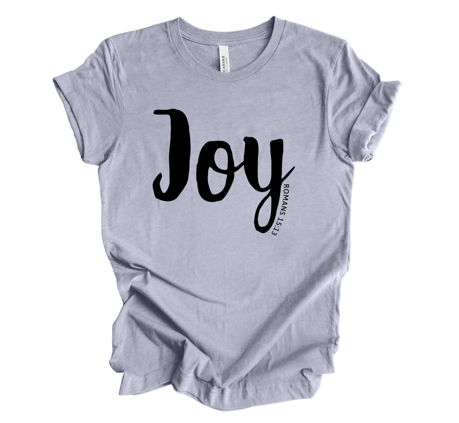 Faith-inspired Tee- "Joy-Rom.15:3"