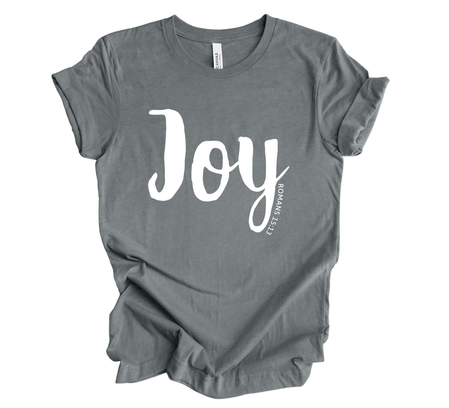 Faith-inspired Tee- "Joy-Rom.15:3"