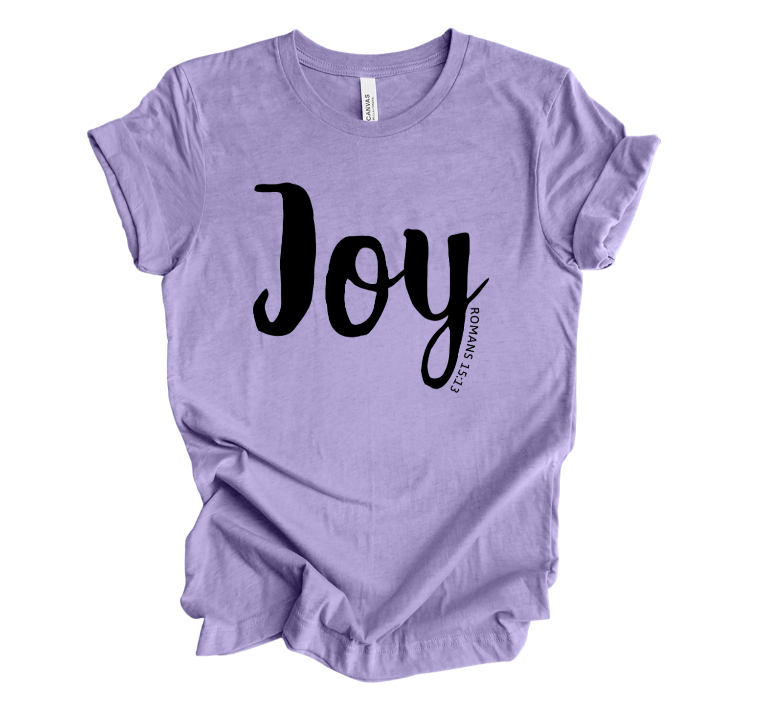 Faith-inspired Tee- "Joy-Rom.15:3"