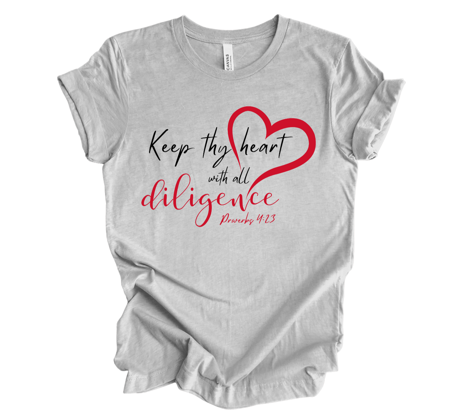 Faith-inspired Tee- "Keep Thy Heart..."