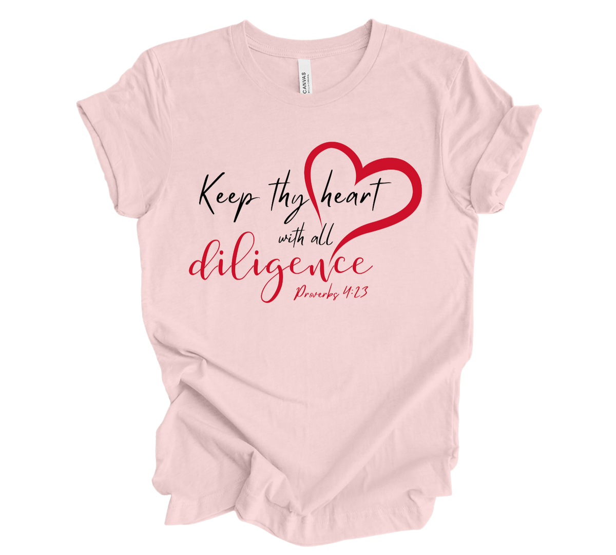 Faith-inspired Tee- "Keep Thy Heart..."