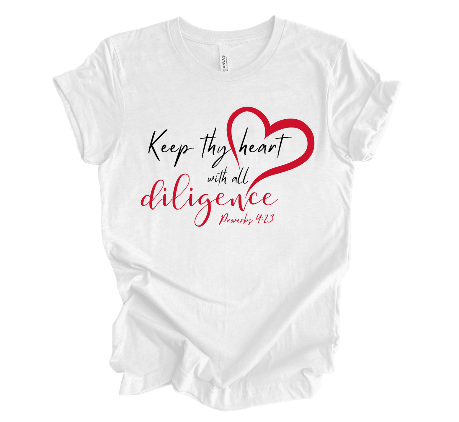 Faith-inspired Tee- "Keep Thy Heart..."
