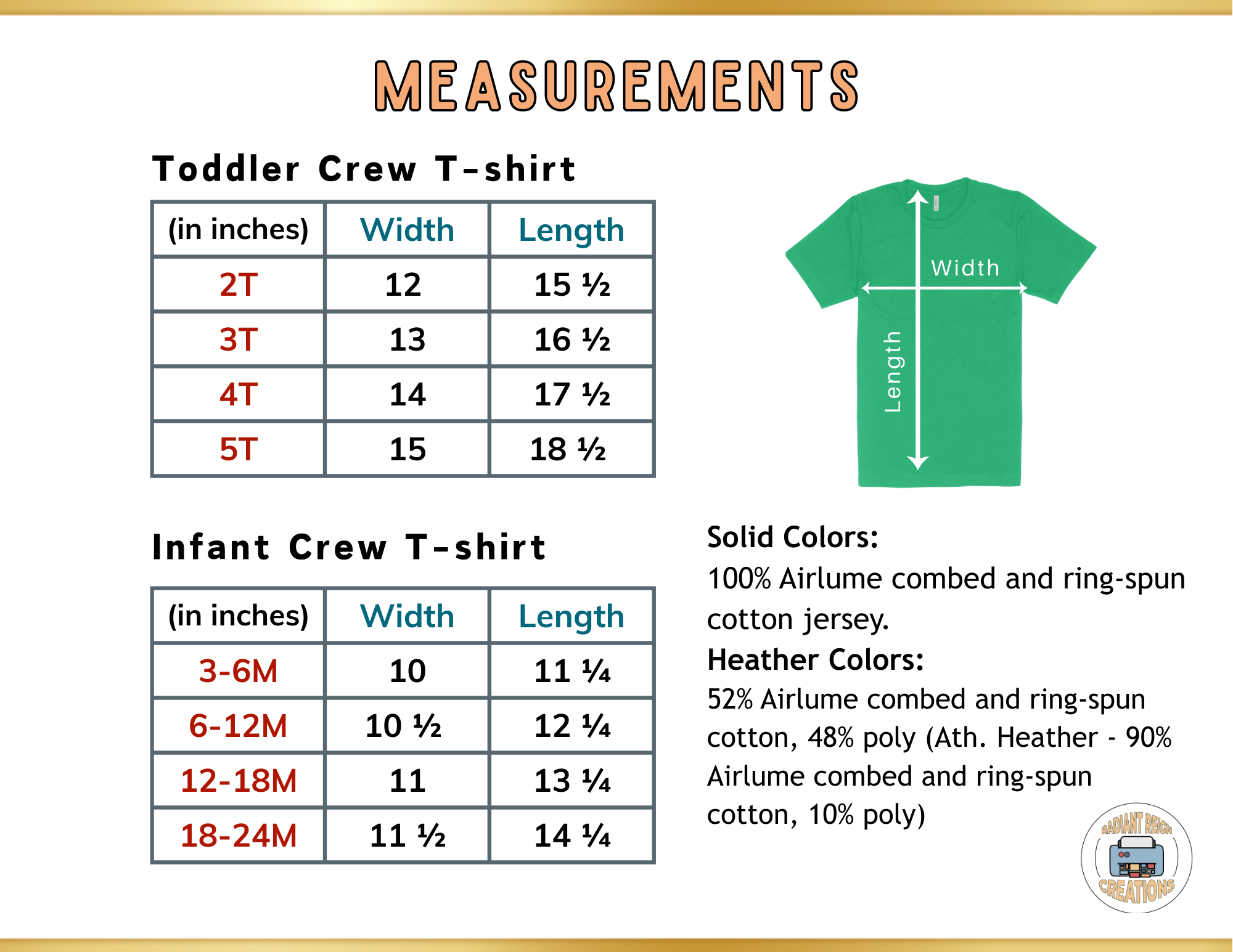 "Custom TEXT/IMAGE T-shirts"-TODDLER and INFANT