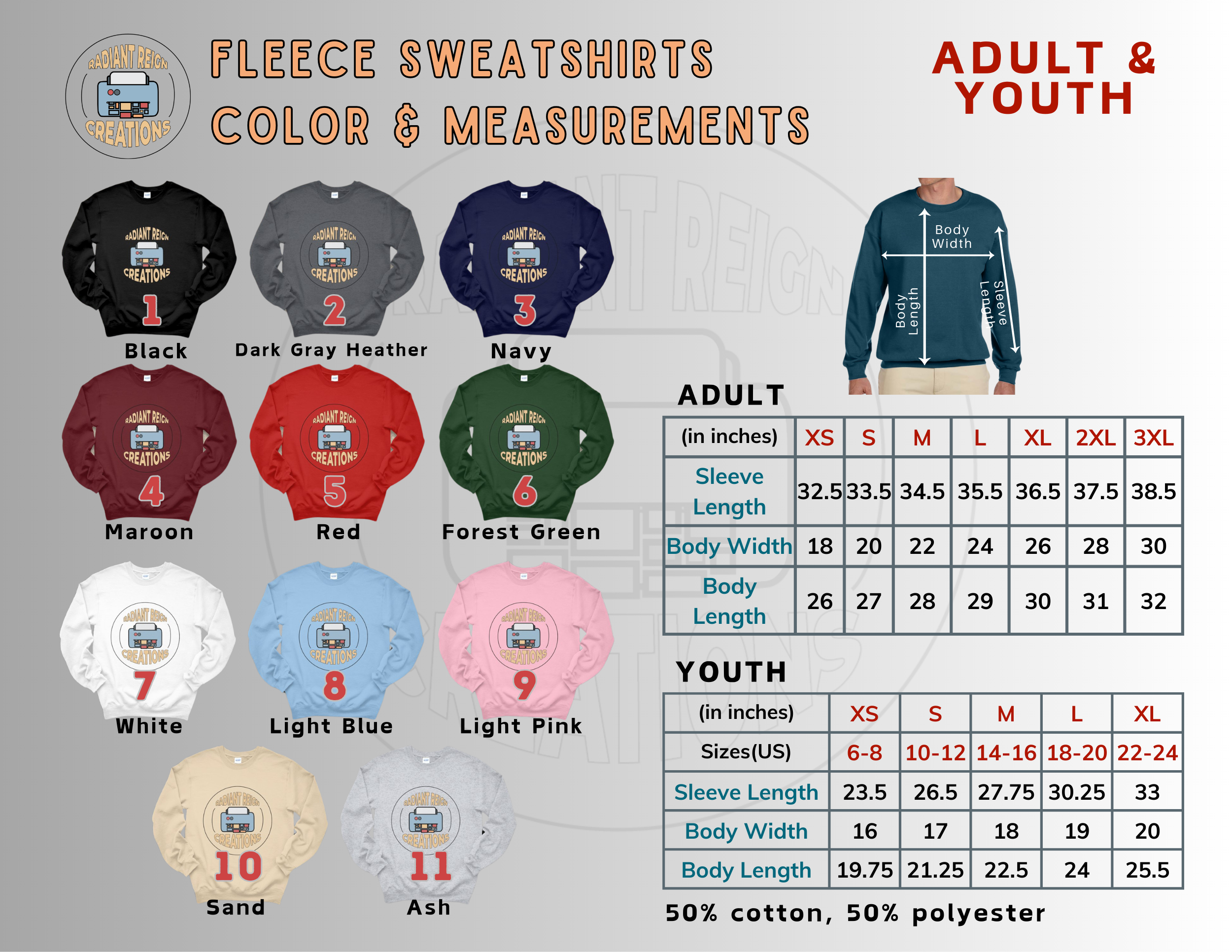 "Custom TEXT Sweatshirt for ADULT & TEENS"