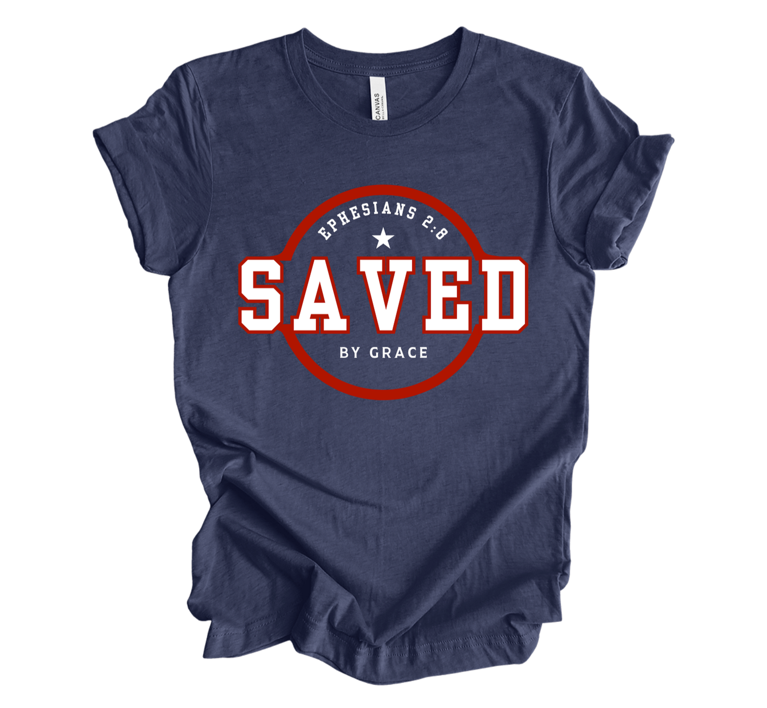 Faith-inspired Tee- "SAVED"