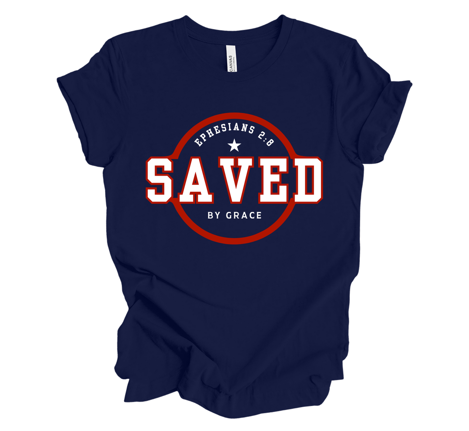 Faith-inspired Tee- "SAVED"