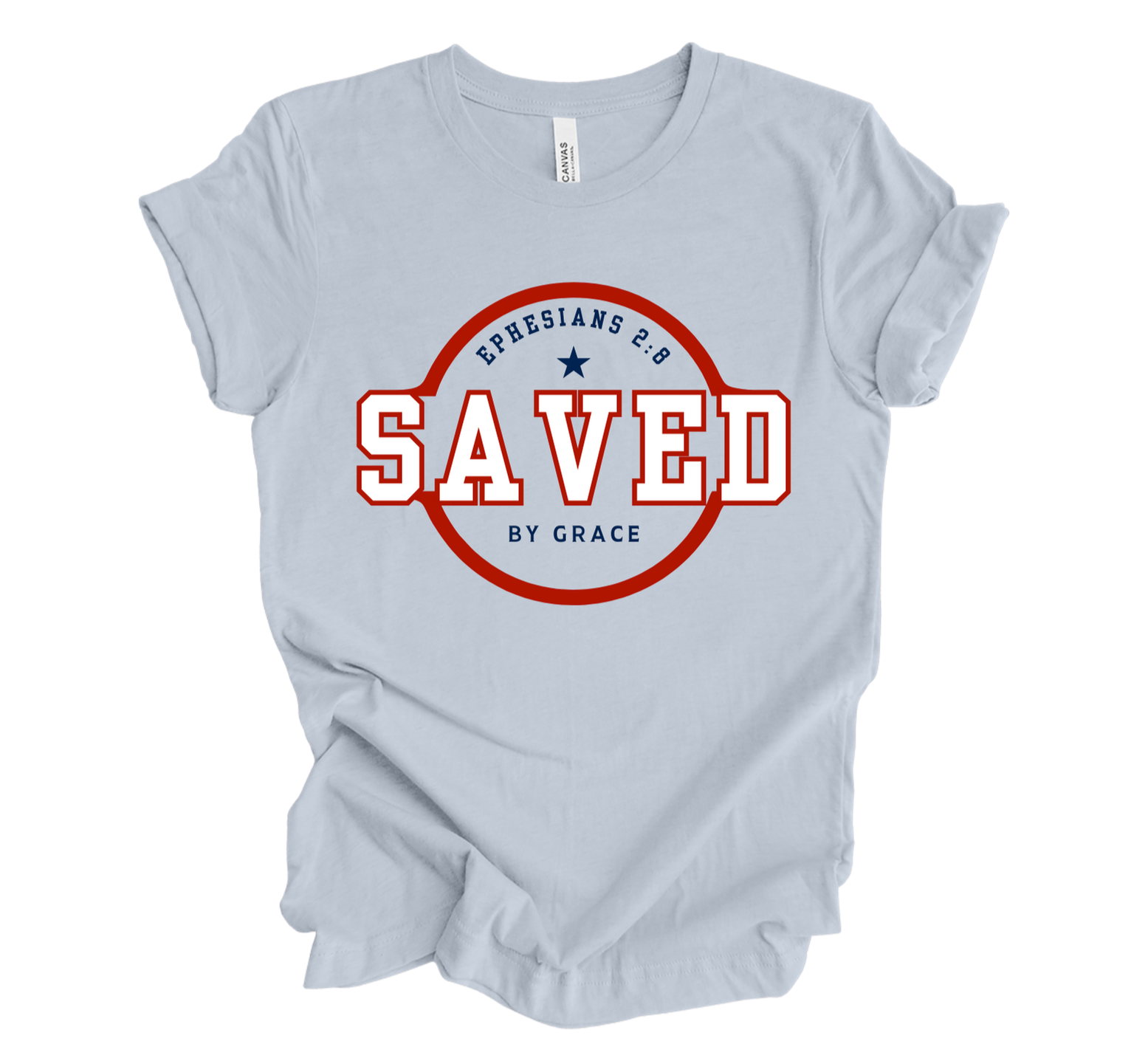 Faith-inspired Tee- "SAVED"