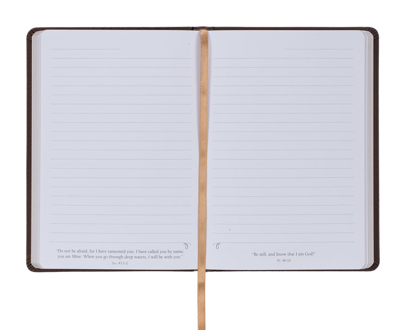 Journal-My Strength and My Defense Walnut-Brown Faux Leather Classic Journal - Exodus 15:2
