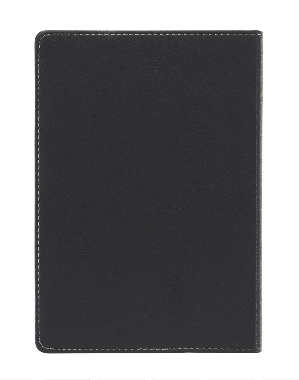 Journal-Walk by Faith Black and Gray Faux Leather Classic Journal - 2 Corinthians 5:7