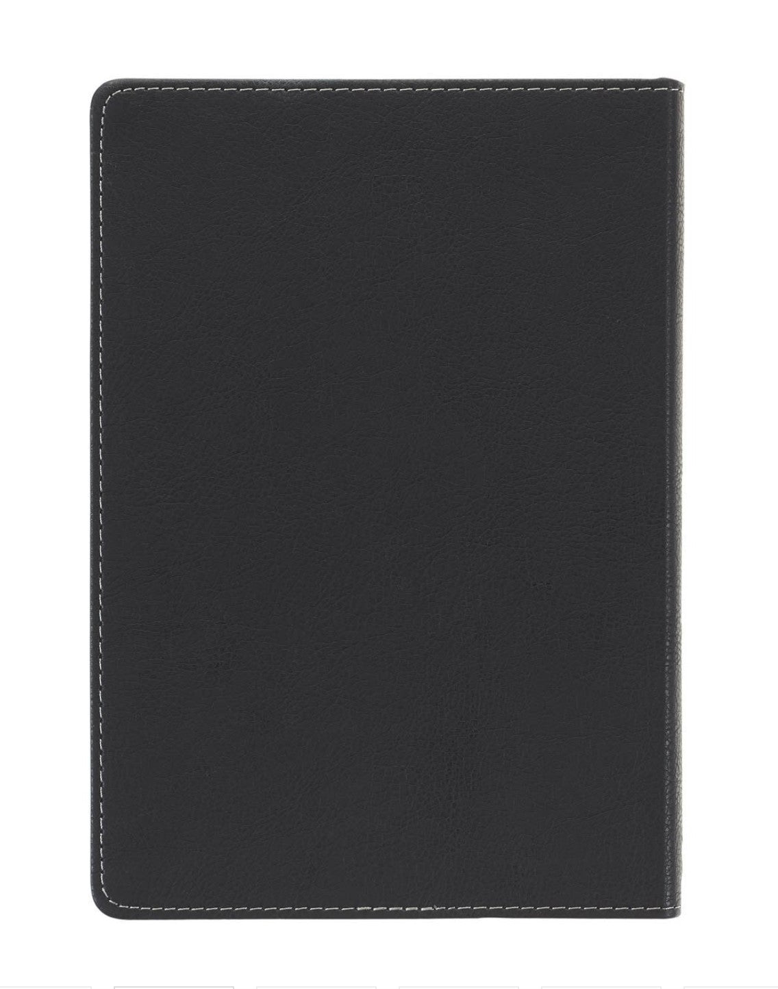 Journal-Walk by Faith Black and Gray Faux Leather Classic Journal - 2 Corinthians 5:7