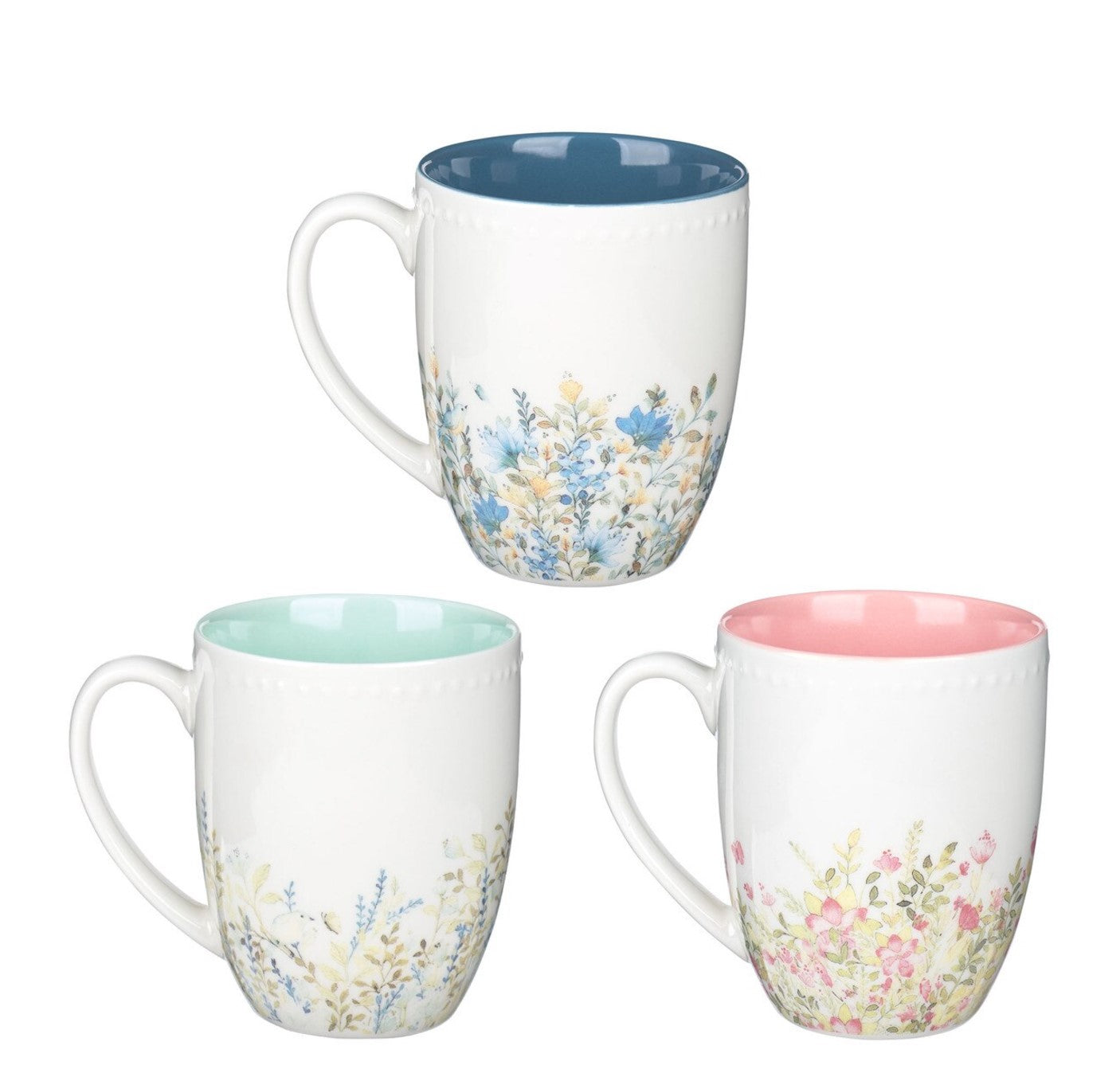 Mug-Faith Hope and Love Petite Floral Mug Set
