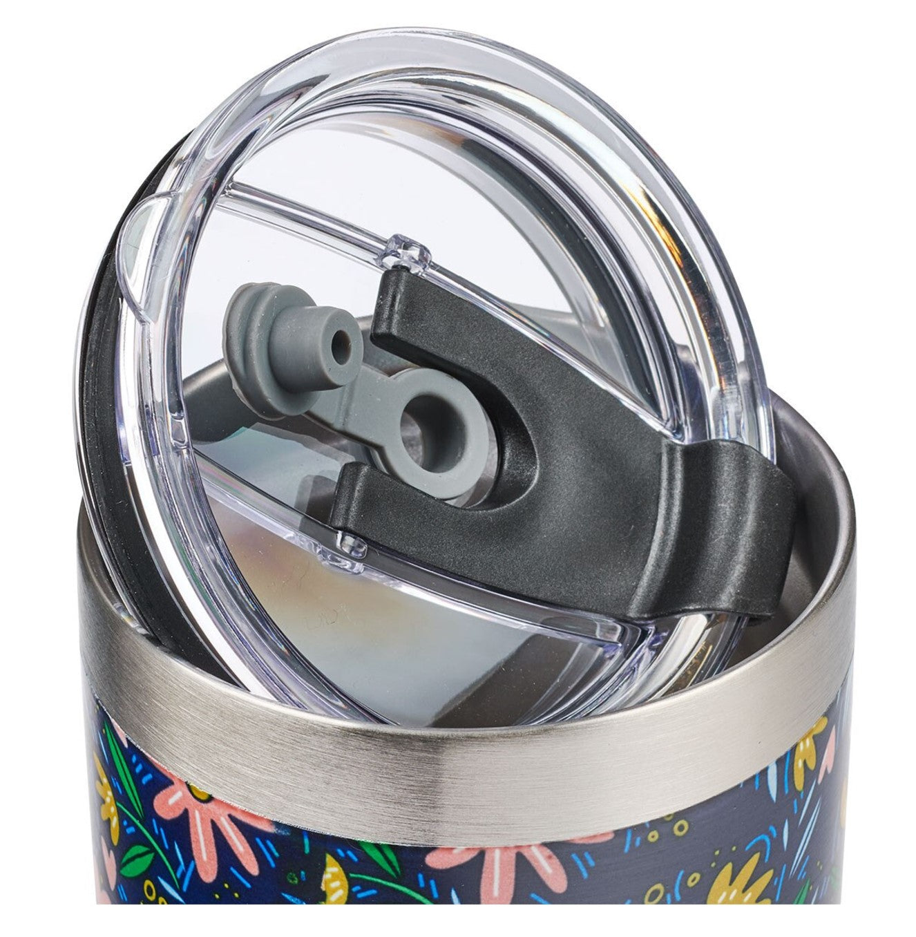 Mug-Everything Beautiful Stainless Steel Travel Mug with Reusable Stainless Steel Straw - Ecclesiastes 3:11
