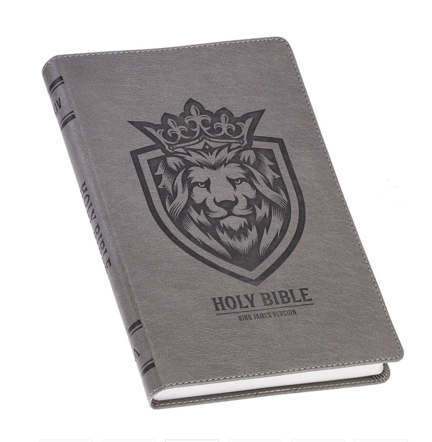 Bible-Charcoal Faux Leather Gift Edition King James Version Bible