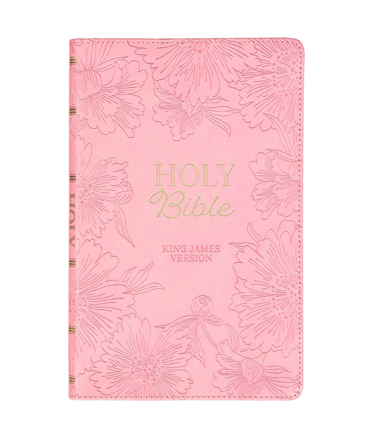 Bible-Blossom Pink Faux Leather Gift Edition King James Version Bible