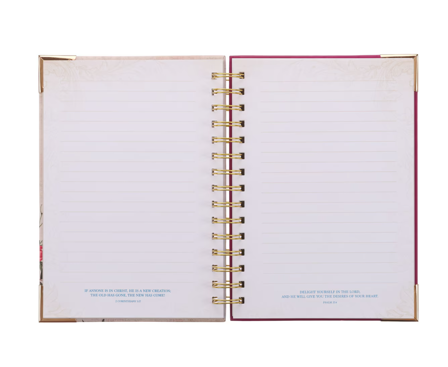 Journal-Trust in the LORD Floral Wirebound Journal - Proverbs 3:5