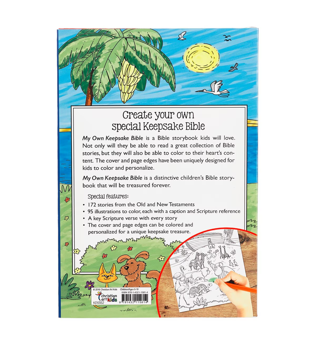 Bible-My Own Keepsake Bible: Children's Coloring Bible