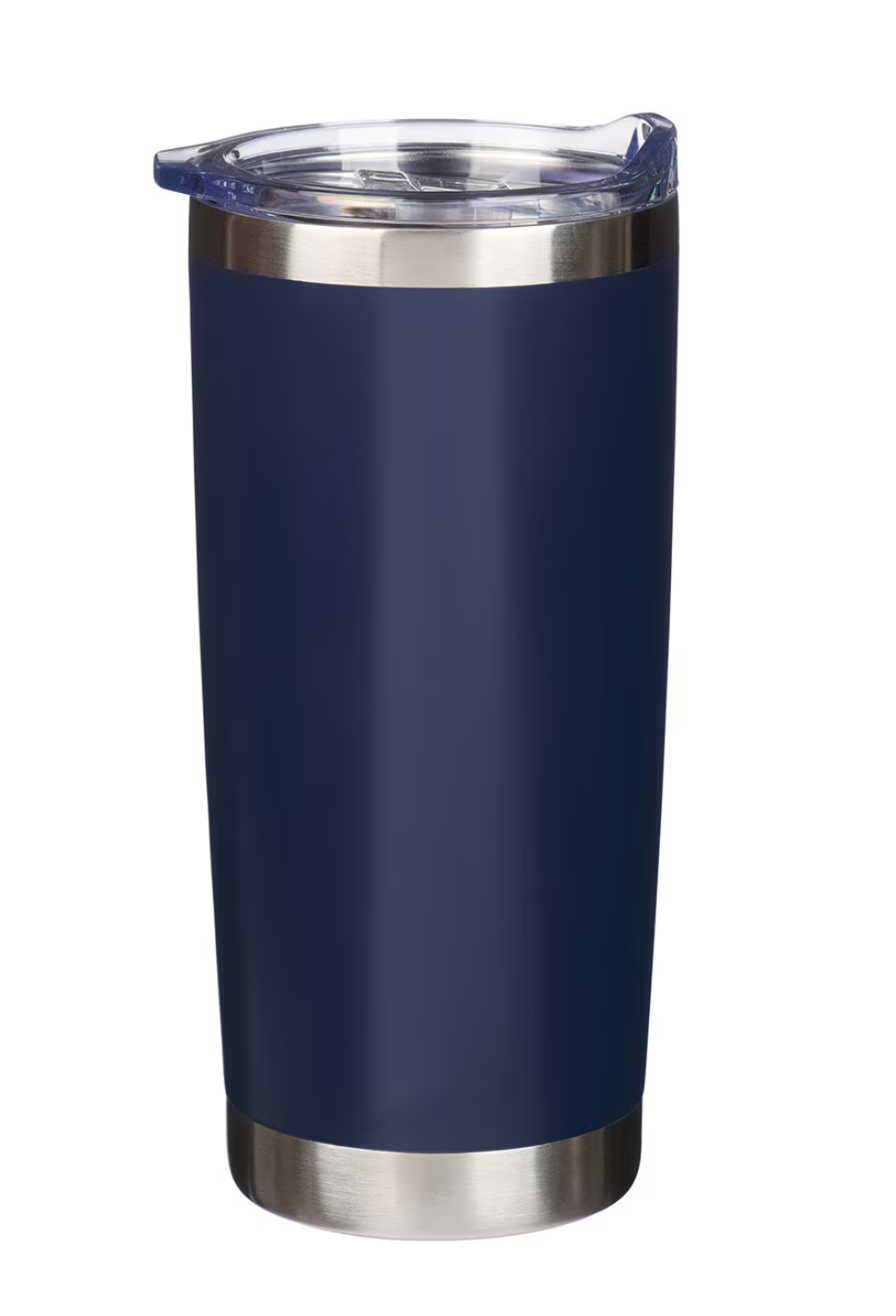 Mug-Walk By Faith Navy Stainless Steel Travel Tumbler - 2 Corinthians 5:7