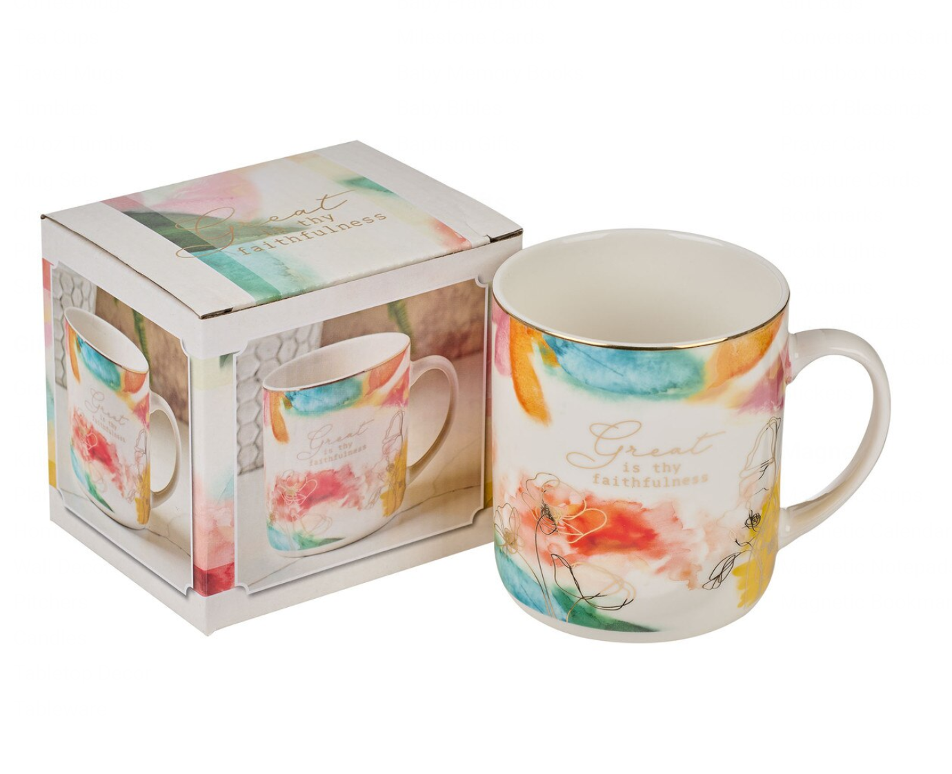 Mug-Faithfulness Pastel Meadow Ceramic Coffee Mug