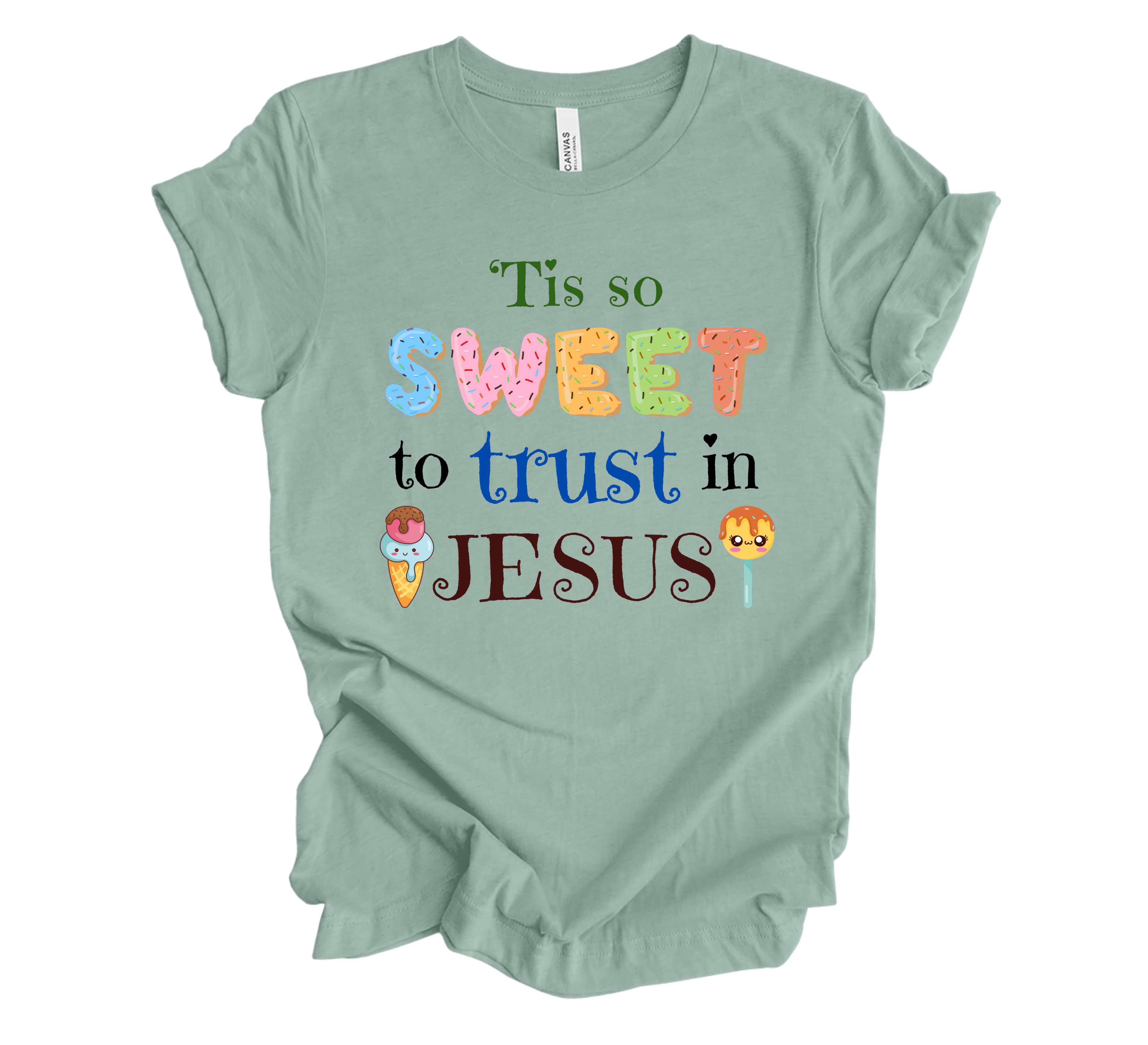 Faith-inspired Childrenswear-"'Tis So Sweet To Trust In Jesus"