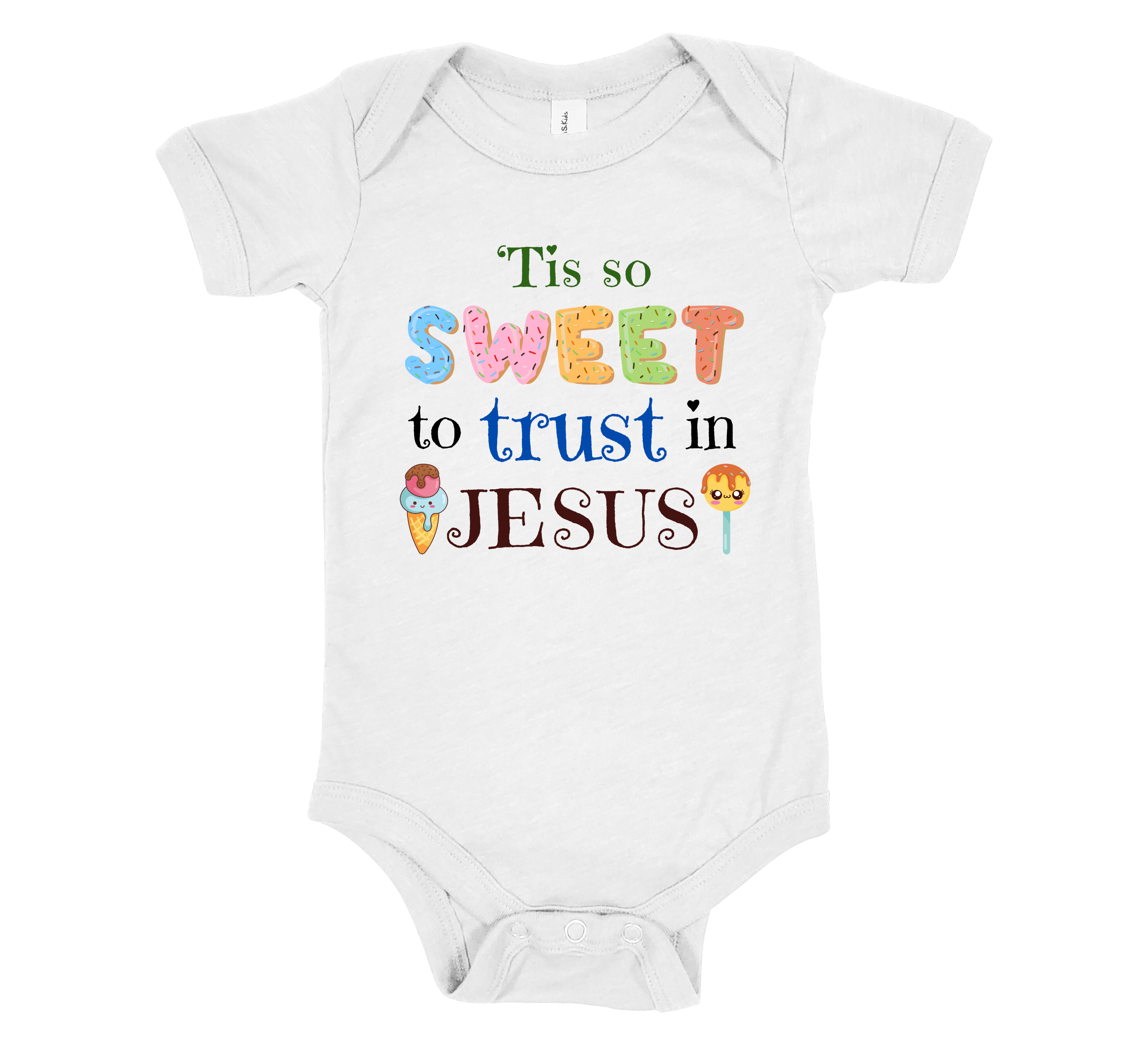 Faith-inspired Childrenswear-"'Tis So Sweet To Trust In Jesus"