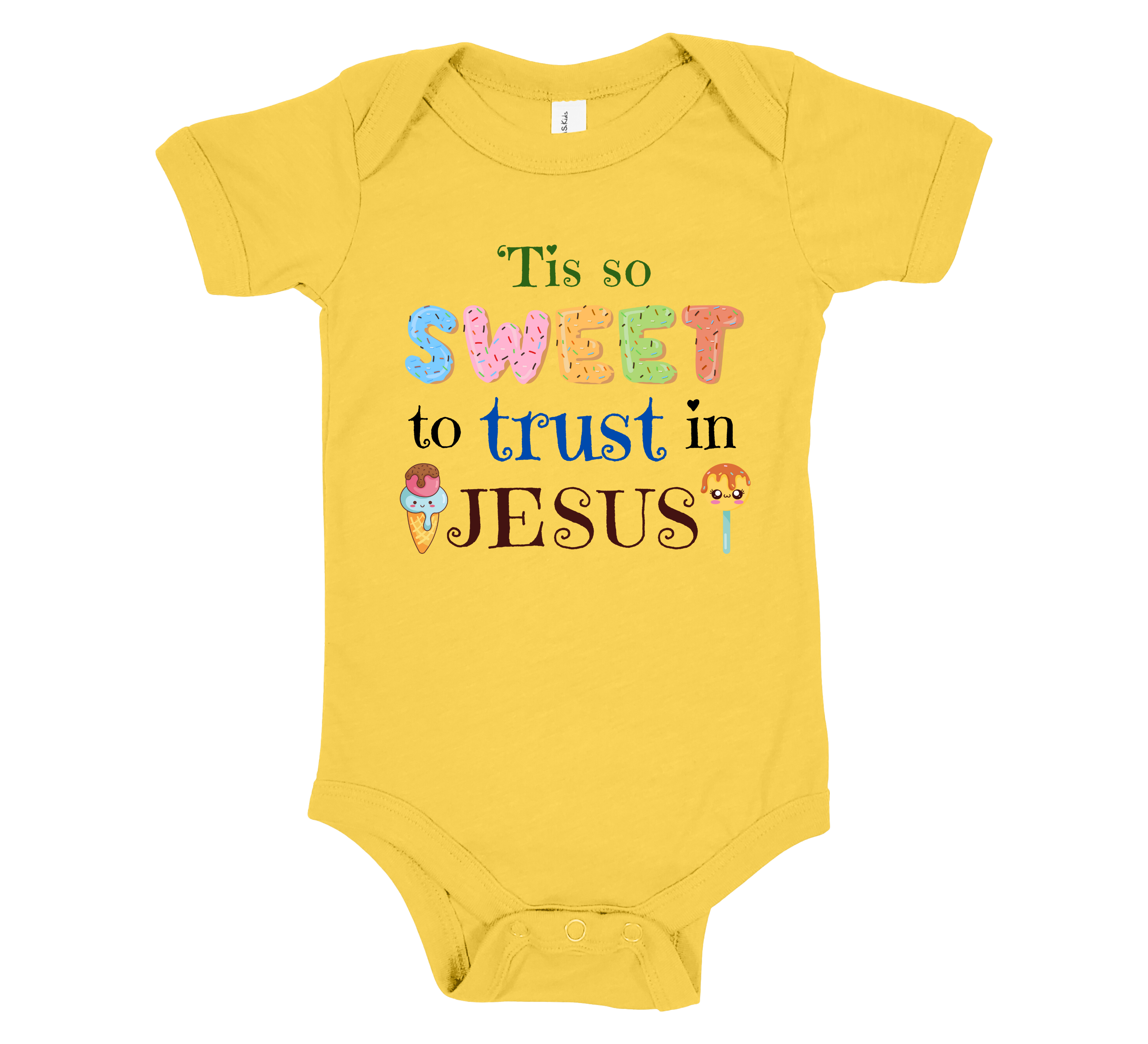 Faith-inspired Childrenswear-"'Tis So Sweet To Trust In Jesus"
