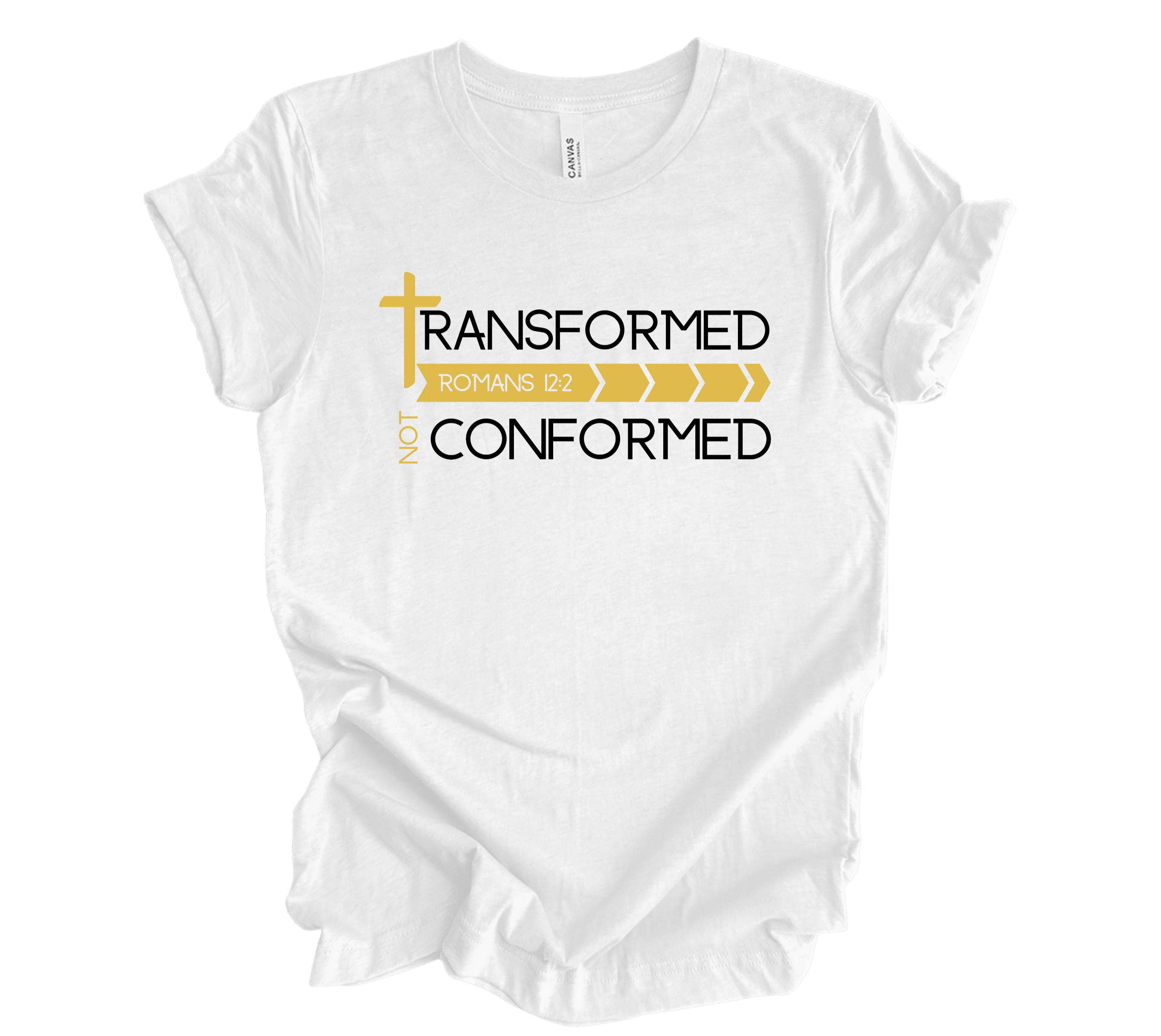 Faith-inspired Tee- "Transformed not Conformed"
