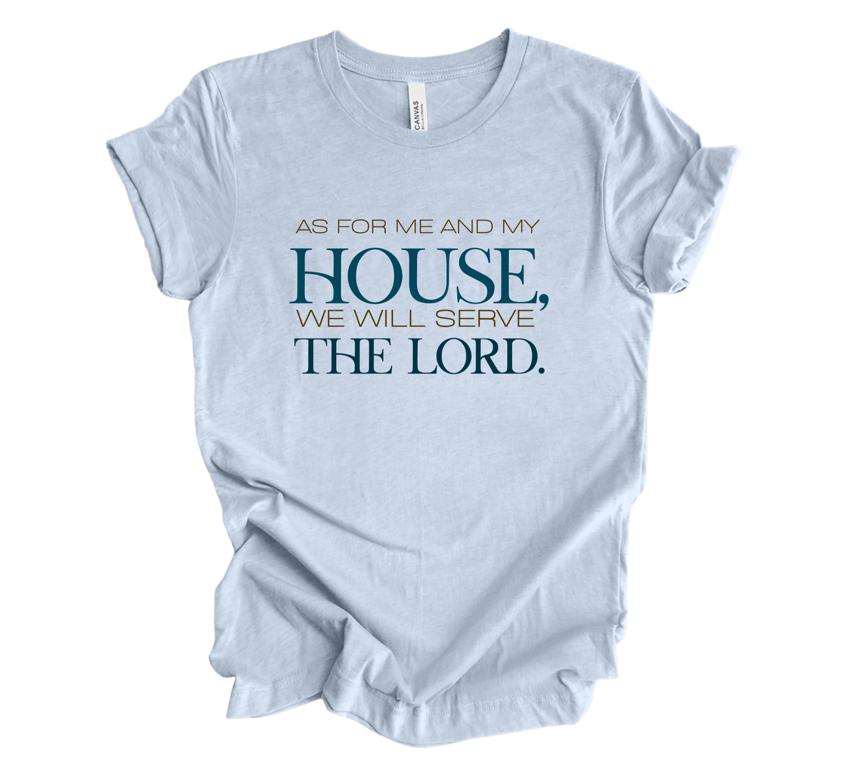 Faith-inspired Tee- "We Will Serve The Lord"
