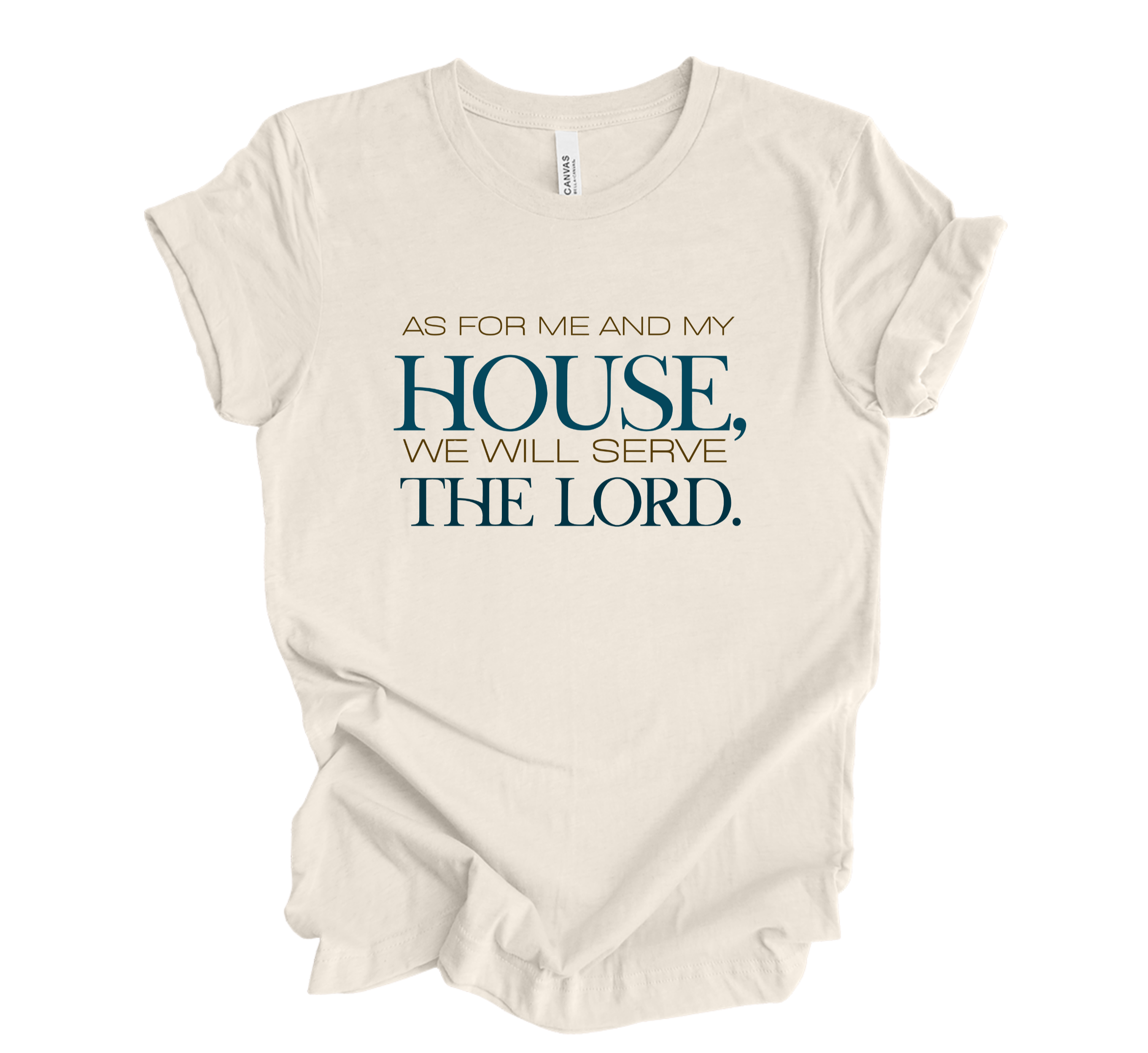 Faith-inspired Tee- "We Will Serve The Lord"