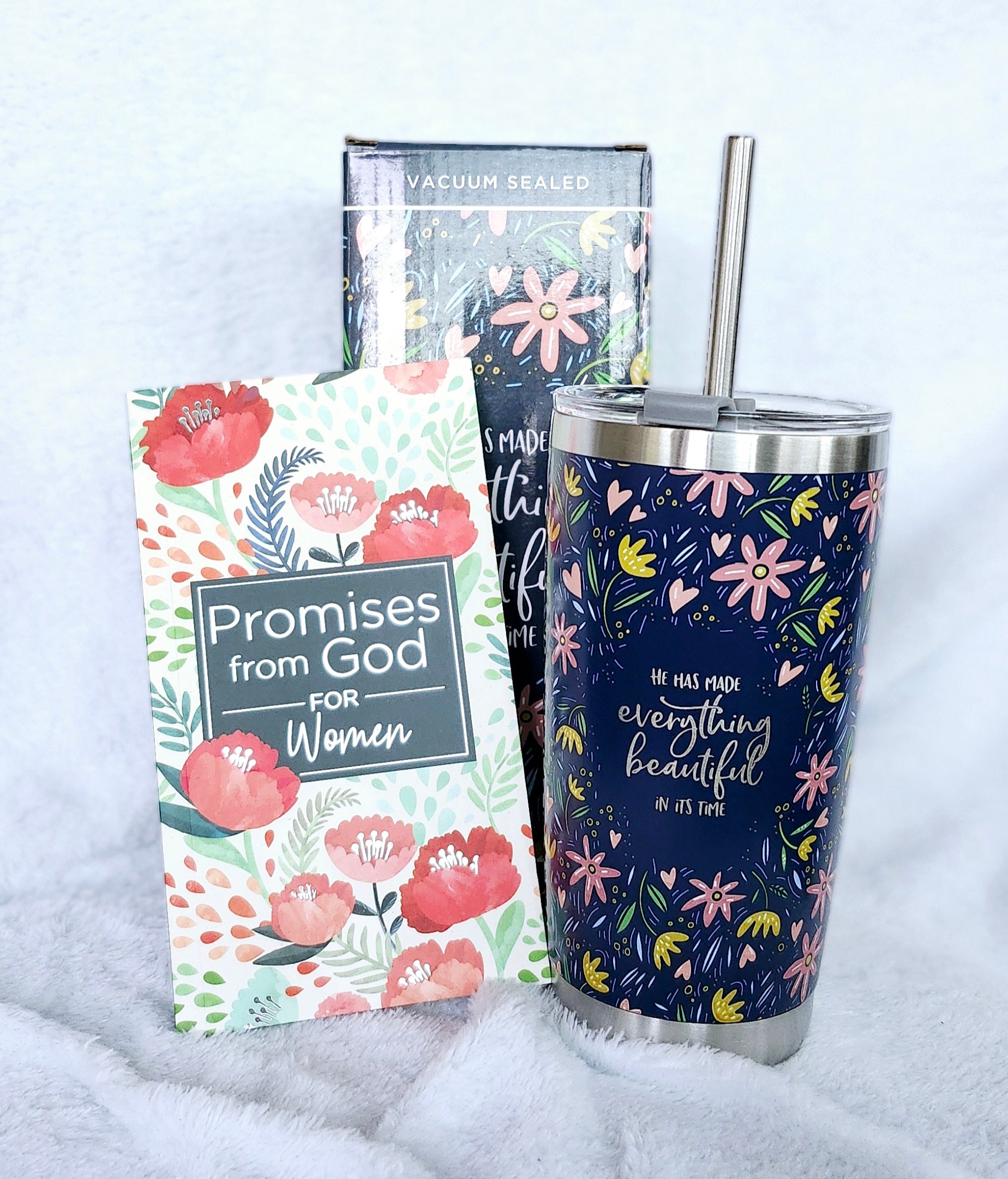 Gift Set-Promises From God For Women Book and Tumbler