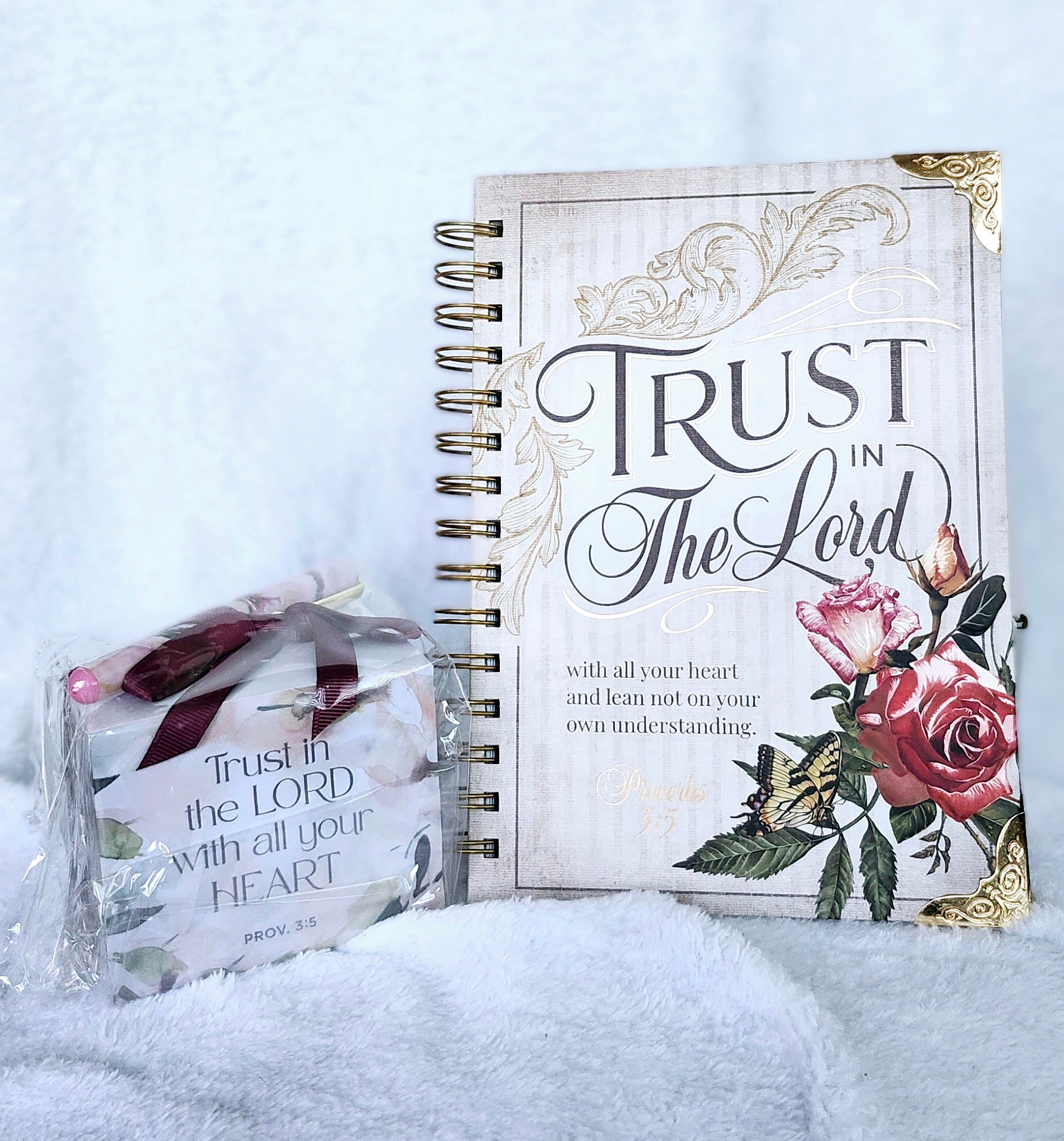 Gift Set-Trust In The Lord Journal & Notepad With Pen